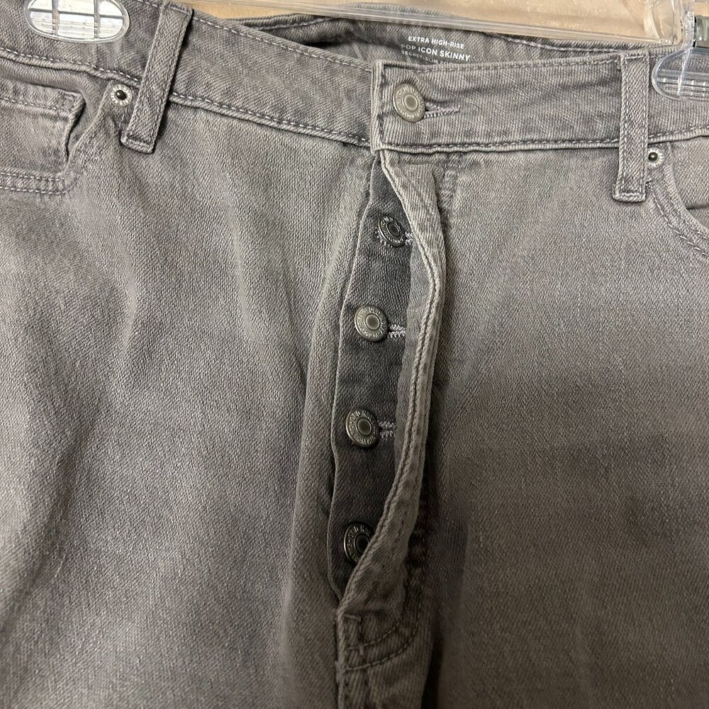 Old Navy Extra High Rise Pop Icon Skinny Secret Slim Pockets - Picture 5 of 11